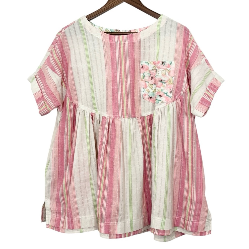 Sage & Fig Babydoll Peasant Top - Picture 2 of 12
